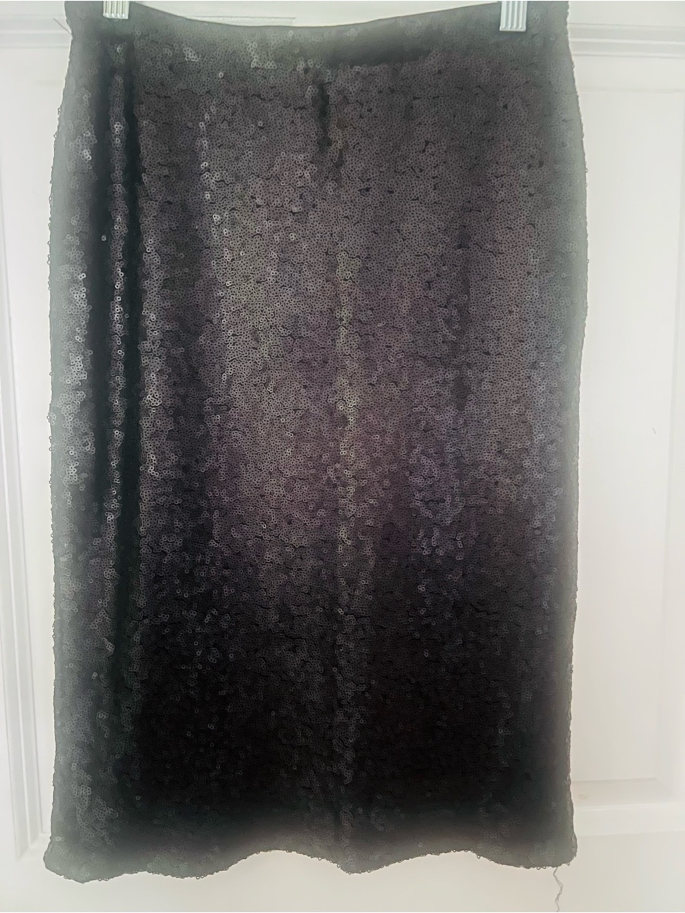 Black Sequin Pencil Skirt
